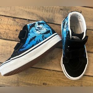 Vans high top Velcro SK8 Shark sz 10.5